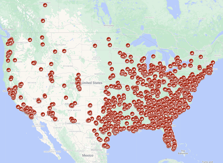 Restaurant locations fire and intrusion